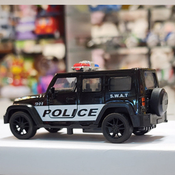 ماشین بازی ناب سل مدل جیپ پلیس فلزی عقب کش