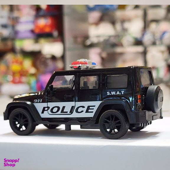 ماشین بازی ناب سل مدل جیپ پلیس فلزی عقب کش