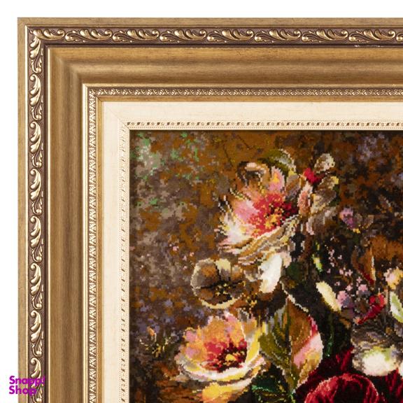 تابلو فرش دستباف سی پرشیا مدل گل در گلدان کد 903913