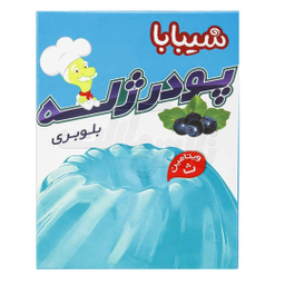 پودر ژله بلوبری شیبابا وزن ۱۰۰ گرم