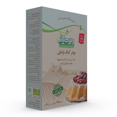 پودر کیک وانیلی حاوی استویا ربودیان وزن 350 گرم