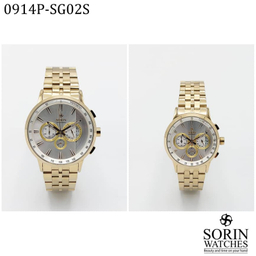 ست ساعت مچی عقربه ای زنانه و مردانه سورین مدل GL0914P-SG02S