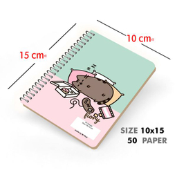 دفترچه یادداشت مستر راد طرح کرافت مدل گربه کیوت فانتزی کد Fiory 1928