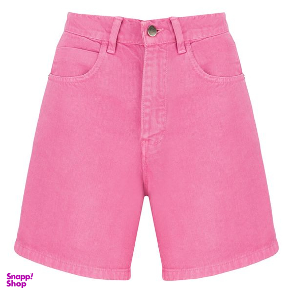 شلوارک زنانه سرژه مدل 229126 کتان رنگ صورتی