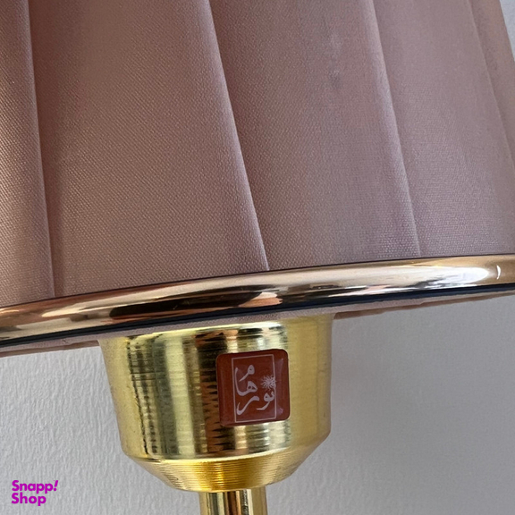 آباژور رومیزی نورهام مدل NHM-GOLDSILVERY-15