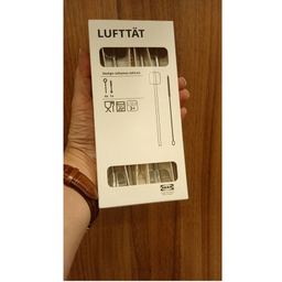 قاشق شربت خوری ایکیا مدلLUFTTAT مجموعه 4 عددی به همراه فرچه نظافت