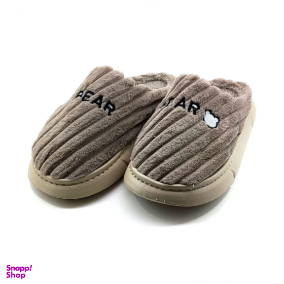 دمپایی پولیشی مردانه مدل بیر کد 039 رنگ قهوه‌ ای