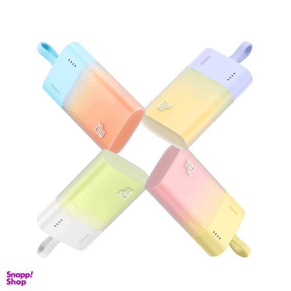 پاوربانک 20 وات باسئوس مدل Popsicle ظرفیت 5200 میلی آمپر ساعت