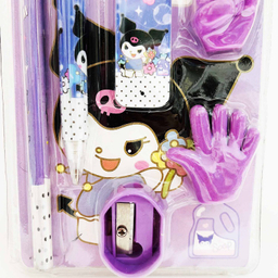 بسته لوازم تحریر مدل کرومی عروسکی کد 57 مجموعه 7 عددی