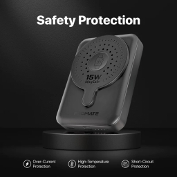 پاوربانک پرومیت مدل POWERMAG-DUO.Black ظرفیت 10000 میلی آمپر ساعت