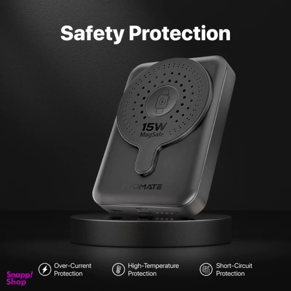 پاوربانک پرومیت مدل POWERMAG-DUO.Black ظرفیت 10000 میلی آمپر ساعت