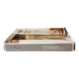 ست قاشق و چنگال 12 پارچه یونیک مدل مای 18/10 کد RAGA