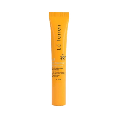 کرم ضد آفتاب دور چشم بدون رنگ لافارر SPF30 مدل مینرال حجم ۲۰ میلی‌ لیتر