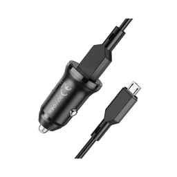شارژر فندکی بروفون مدل BZ18 QC3.0 18W به همراه کابل تبدیل MicroUSB