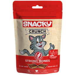 تشویقی کرانچی گربه اسنکی مدل strong bone طعم مرغ و پنیر وزن 60 گرم
