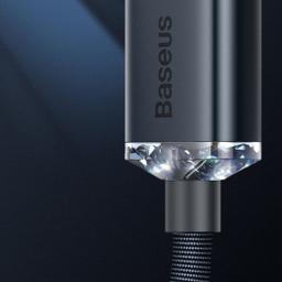 کابل تبدیل USB به لایتنینگ باسئوس مدل Crystal Shine طول 2 متر