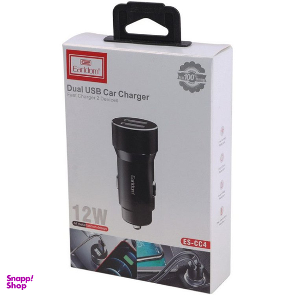 شارژر فندکی دو پورت ارلدام مدل ES-CC4 12W
