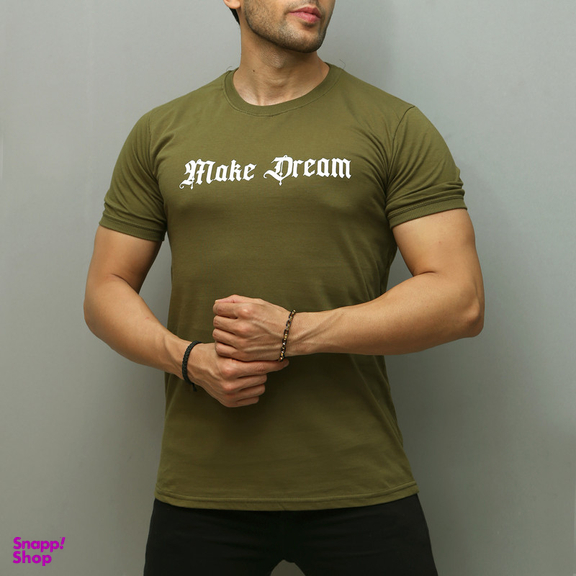 تیشرت آستین کوتاه مردانه سارزی مدل dream_s.b.z رنگ سبز