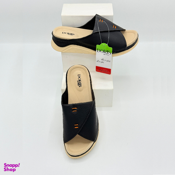 صندل طبی زنانه دوریس مدل شمیم کد 02 رنگ مشکی