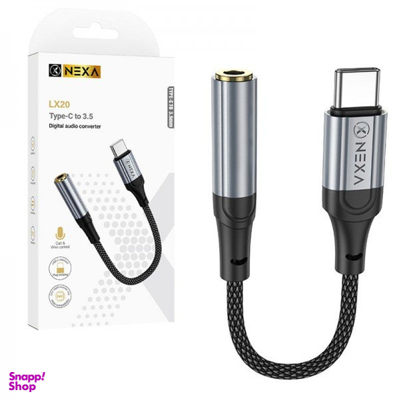 مبدل Type-C به Jack 3.5mm نکسا مدل AUX LX20