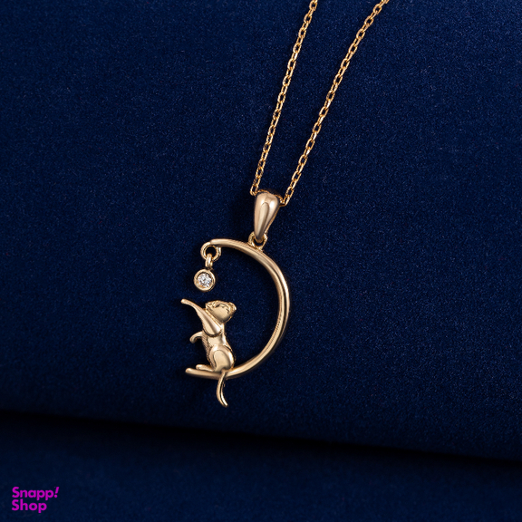 گردنبند طلا 18 عیار زنانه جواهری سون کد 5687