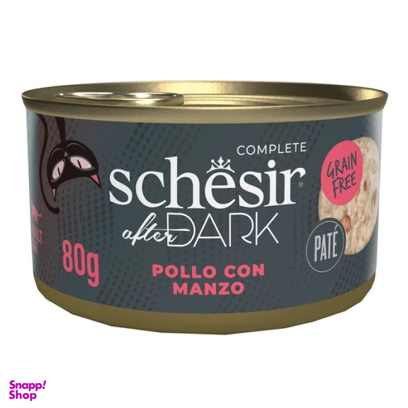 کنسرو گربه بالغ شسیر مدل After Dark طعم مرغ و گوشت وزن 80 گرم
