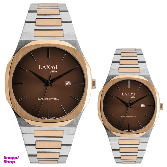 ست ساعت مچی عقربه ای زنانه و مردانه لاکسمی مدل 6-8558