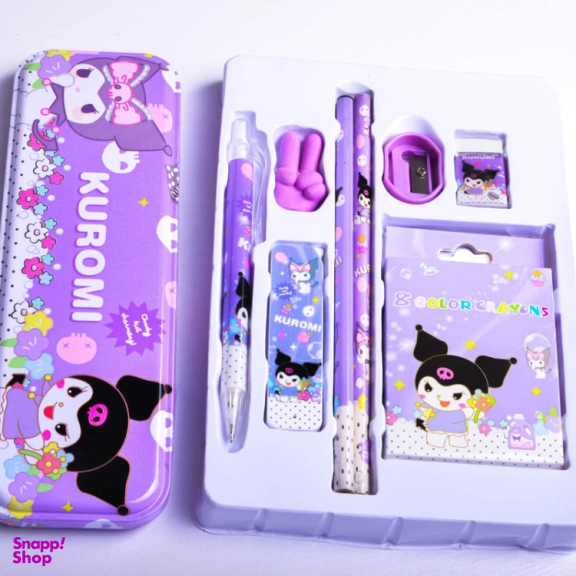 بسته لوازم تحریر مدل کرومی کد 53 مجموعه 10 عددی