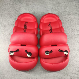 دمپایی دخترانه پاپا مدل حلزونی رنگ قرمز