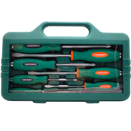 پیچ گوشتی ضربه خور جانزوی مدل D70PP07S مجموعه 7 عددی