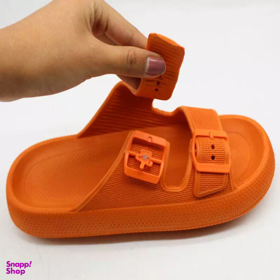 دمپایی سگکی زنانه و مردانه مدل کاسپین رنگ نارنجی