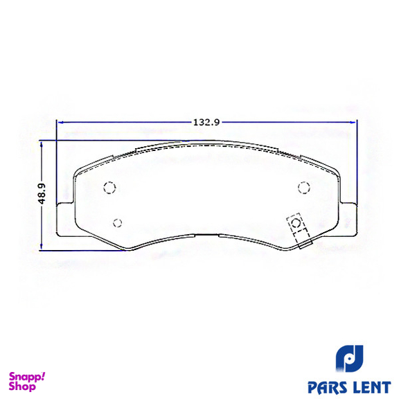 لنت ترمز جلو لنت پارس مدل 80134 مناسب برای پژو 206 تیپ 5