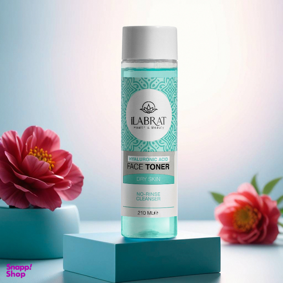 تونر پاک کننده صورت ایلابرت مدل هیالورونیک اسید حجم 210 میلی لیتر