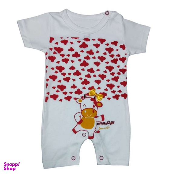 ست سرهمی و کلاه نوزادی مدل گاو کد 12
