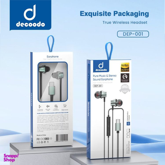 هندزفری باسیم دکودو کد DEP-001 طول 1.2 متر