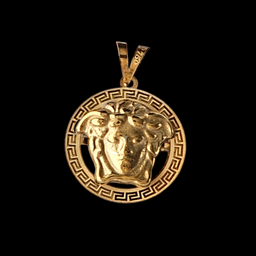 پلاک گردنبند طلا 18 عیار زنانه طرح ورساچه