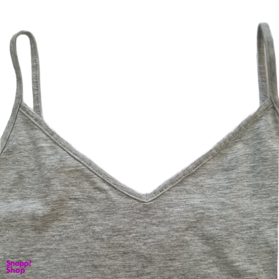 تاپ زنانه مدل تاپ بندی طرح ساده رنگ طوسی