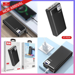 پاوربانک ارلدام مدل PD30 ظرفیت ۲۰۰۰۰ میلی‌ آمپر ساعت