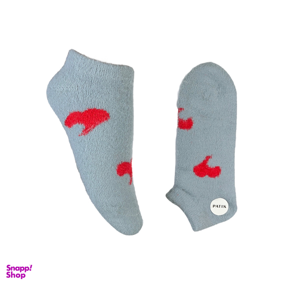 جوراب زنانه مچی پشمی طرح قلب کد 24243