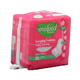پد روزانه مولپد مدل طراوت روزانه بسته 20 عددی