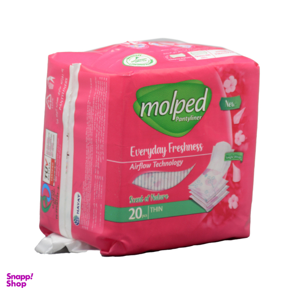 پد روزانه مولپد مدل طراوت روزانه بسته 20 عددی