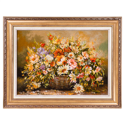 تابلو فرش دستباف سی پرشیا مدل گلدان حصیری کد 903793