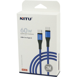 کابل دیتا سوپر فست شارژ Type-C نیتو مدل NC201 طول 2 متر