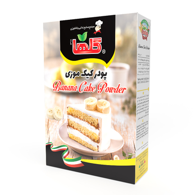 پودر کیک موزی گلها وزن 450 گرم
