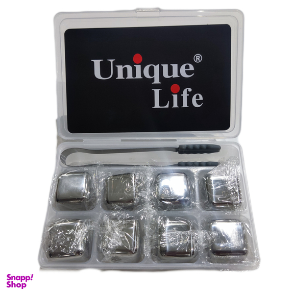 خنک کننده نوشیدنی یونیک لایف مدل 018 مجموعه 8 عددی همراه با انبر