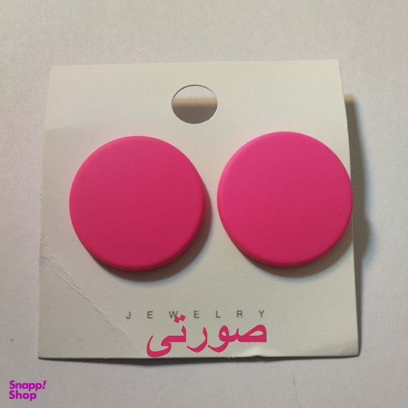 گوشواره زنانه مدل پلاس طرح گرد کد 001