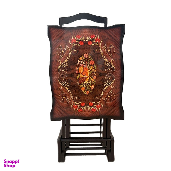 میز عسلی طرح گیتار کد AG01 مجموعه 4 عددی به همراه استند