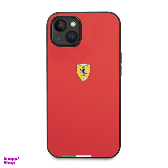 قاب موبایل چرمی سی جی کد 183435 طرح فراری مناسب iPhone 14 Plus