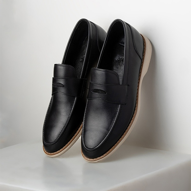 کفش کالج مردانه چرمی پانوپا کد 016