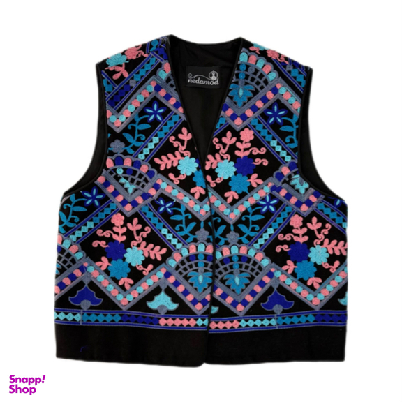 جلیقه رسمی زنانه مدل بهار دوخت کد 00038 طرح گلدوزی